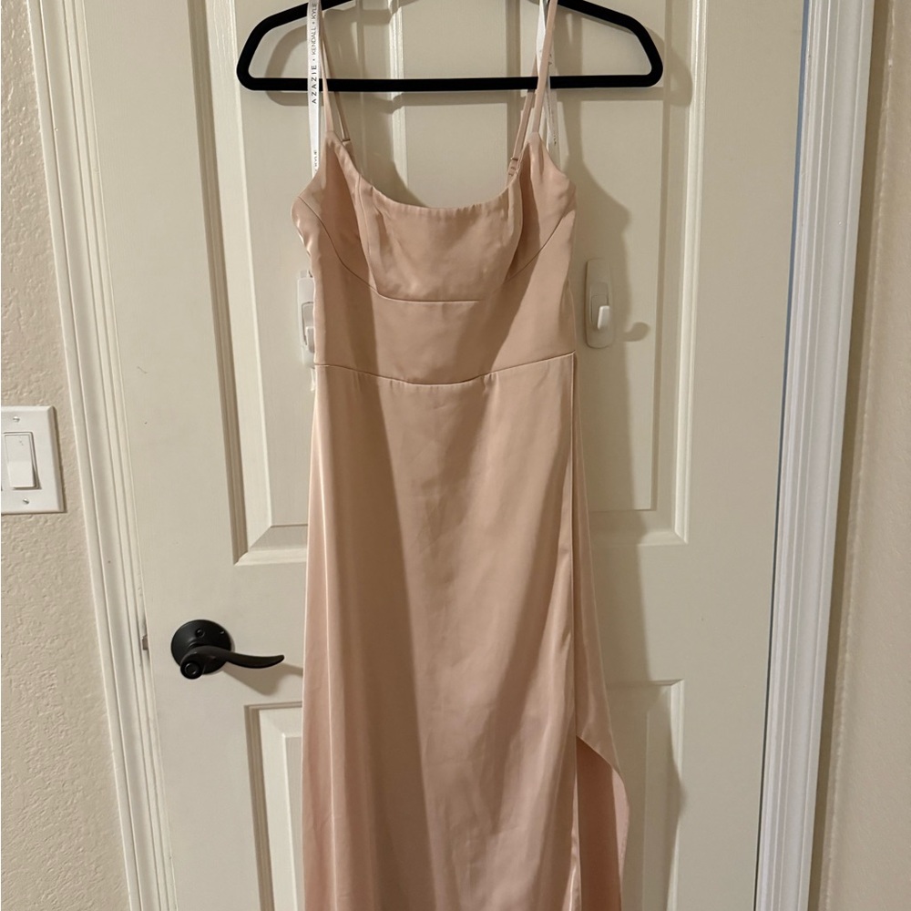 Azazie Color “Rose” Kendall and Kylie Maxi Dress